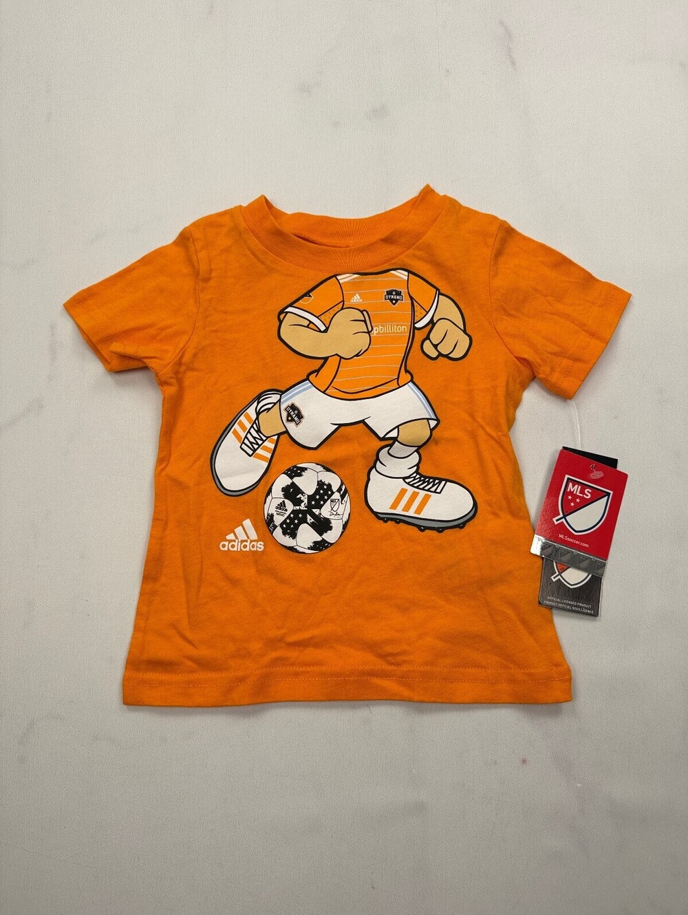 Outer Stuff Houston Dynamo FC Graphic Tee Orange 2010s Street Style - Boys 12M